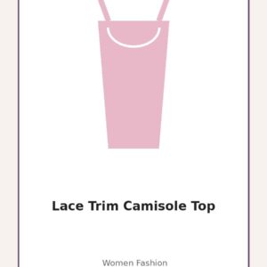 Amazon Style 37x Lace Trim Camisole Top